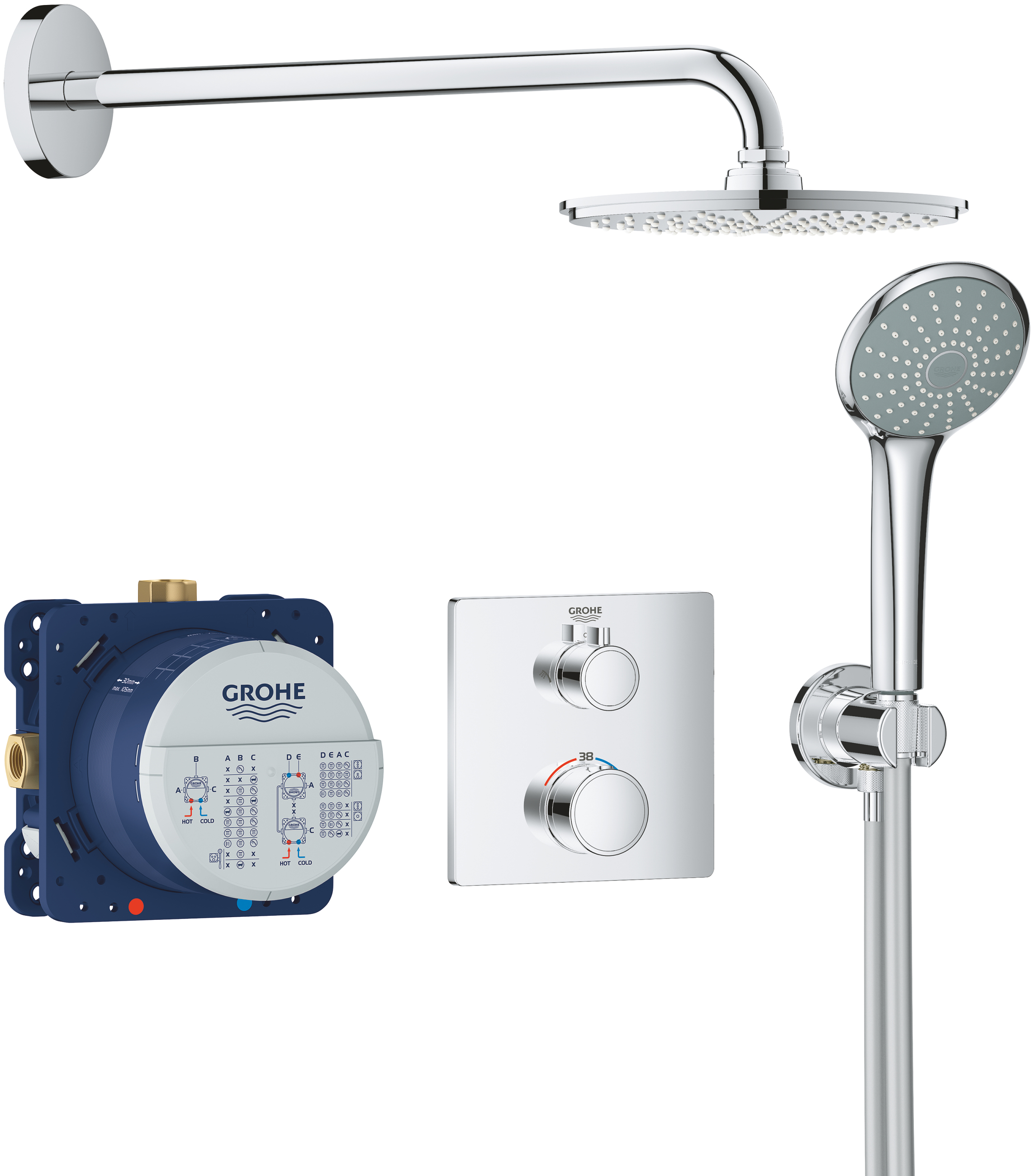 Душа grohe grohtherm. Grohe Grohtherm SMARTCONTROL 34744000. Grohe Grohtherm 34727000. Grohe Grohtherm SMARTCONTROL. 34741000 Grohe.